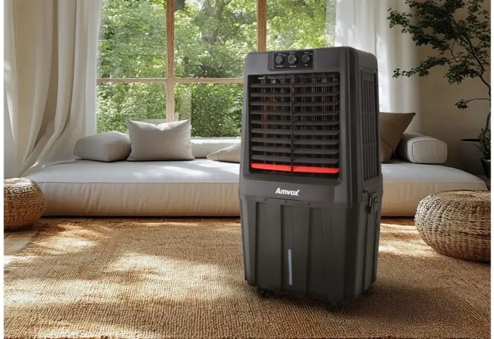 ( PRA SAIR HOJE..) CLIMATIZADOR DE AR - Amvox Frio Umidificador 3 Velocidades 90L 