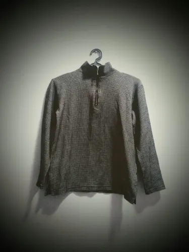 Blusa xadrez com gola