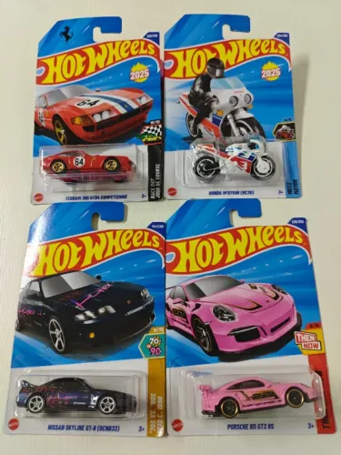 Lote Hot Wheels - 4 miniaturas