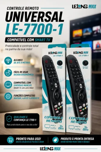 Controle remoto LELONG LE-7700-1 LG Magic Lelong Max LE-7700-1 Compatível Smart TV