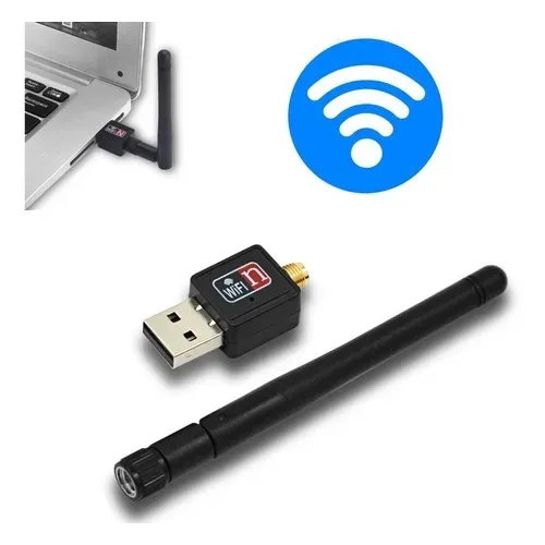 Antena Adaptador Wifi Usb Wireless 1800mbps Com Antena Pc Notebook