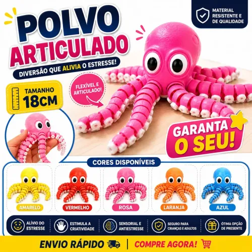 Polvo Articulado sensorial 18cm