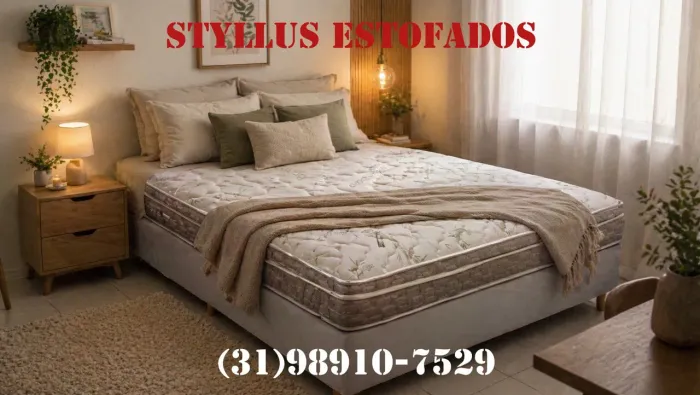 Cama box casal com colchão de molas ensacadas