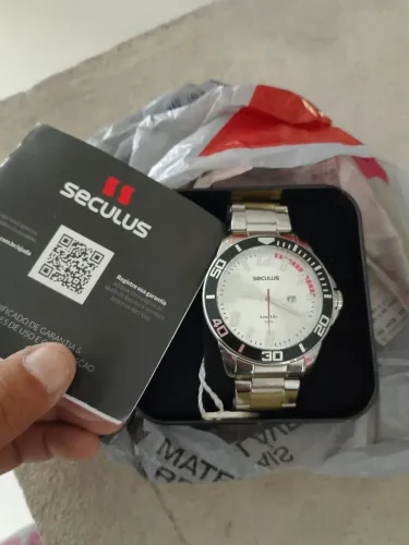 Super Relógio séculos cromado