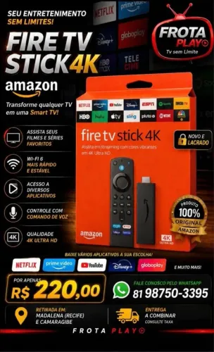 Fire Stick 4K Amazon lacrado 