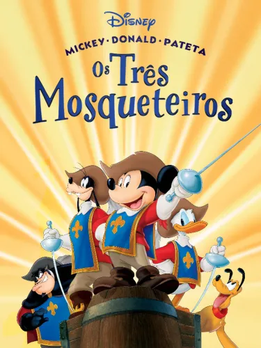 Dvd Os Três Mosqueteiros Mickey Donald Pateta Disney Novo