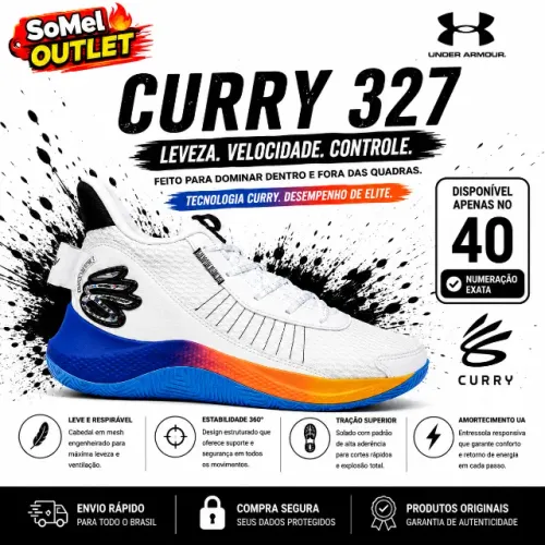 Under Armour Curry 3Z7 Branco/Azul/Laranja