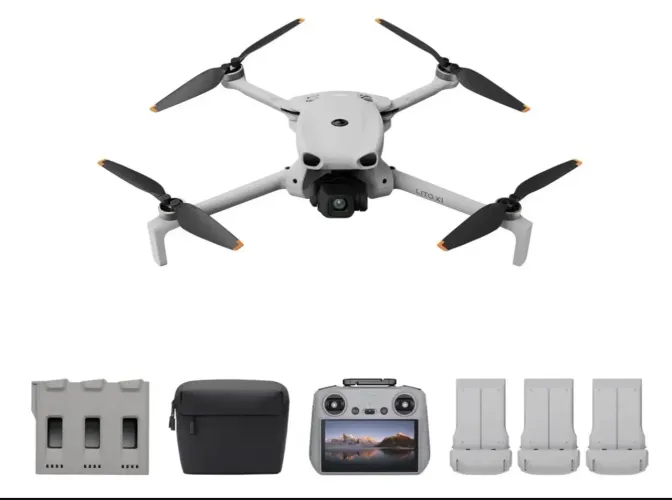 Drone Homologado Anatel - DJI Lito X1 Fly More com controle RC2 (tela)