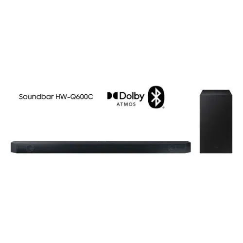 Soundbar Samsung HW-Q600C lacrado na caixa.