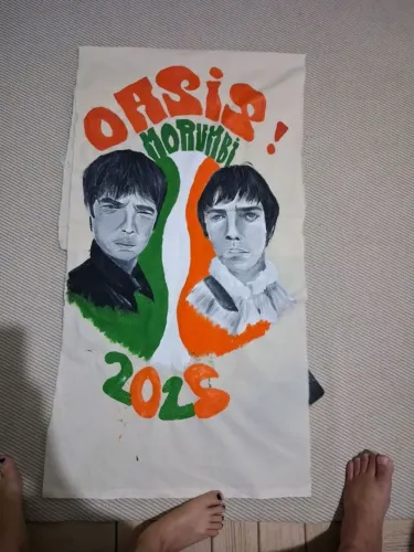 Bandeira Oasis Show Morumbi 2025
