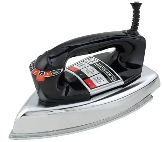 BLACK+DECKER Ferro de Passar Roupa a Seco VFA1110TM2 1100W Preto 110V