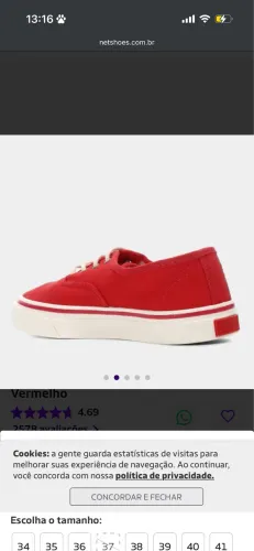 Tênis , Redley vermelho? número 41 apenas 120 