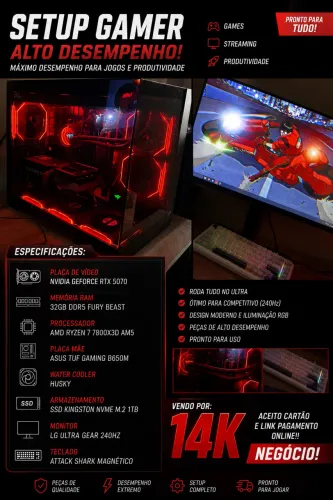Pc gamer RTX 5070 AM5