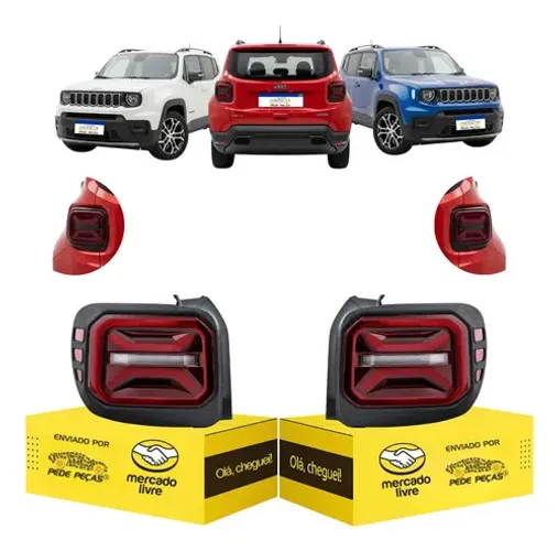 Par Lanterna Jeep Renegade 2022 2023 2024 2025 2026 Led Ambos Lados
