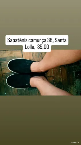 Sapatênis santa lolla 38 preto 