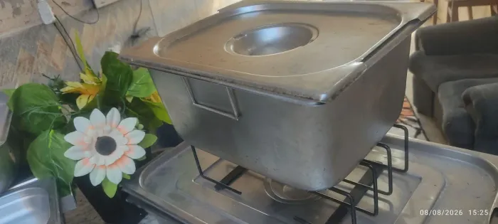 Réchaud INOX 10 litros completo"LEIA TUDO"