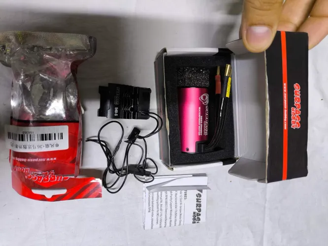 Motor Brushless KK3650 1650KV + Cooler Original - P/ Automodelismo