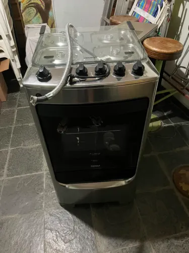 Fogão Consul 4 Bocas Inox | Mesa de Vidro | Acendimento Automático