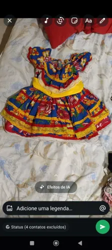 Vestido de quadrilha 2/3 anos