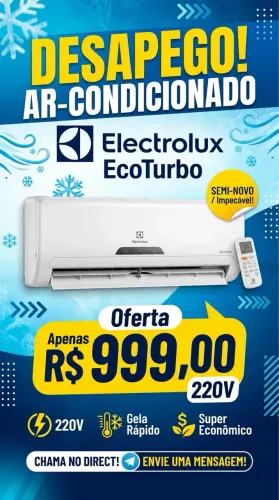 Ar condicionado Electrolux 220v semi novo