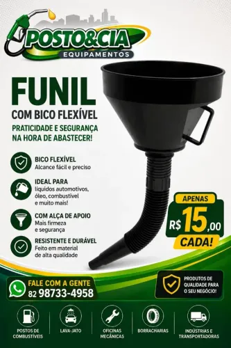Funil multiuso flexível