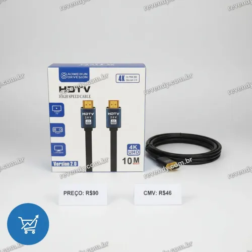 Cabo HDMI - 10 metros -4K Ultra HD Versão 2.0 Alta Velocidade