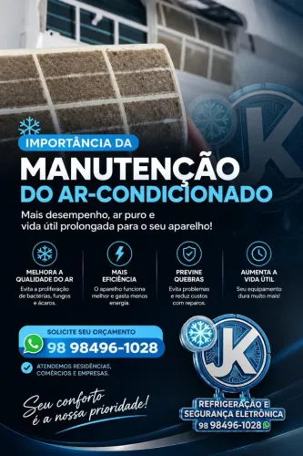 Manutenção de ar-condicionado ~ JK refrigeração ?
