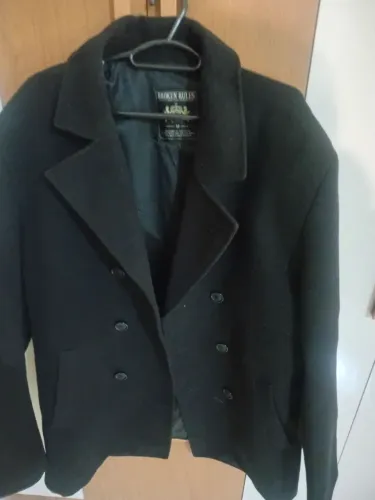 Sobretudo de lã batida masculino tamanho M