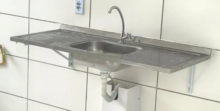 Pia de aço inoxidável 