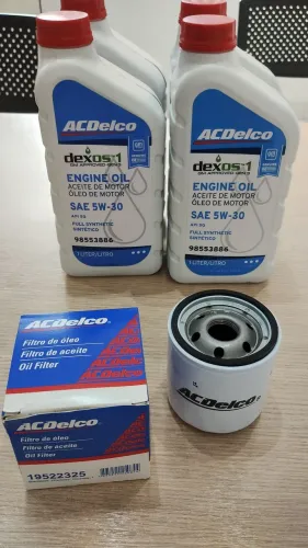 Kit troca filtro e óleo 5w30 sintético Onix turbo 2020 a 2026