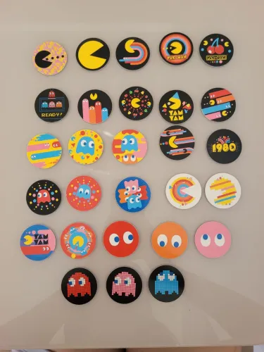 Coleção Tazos Pacman Elma Chips 40 Anos - Lote Com 28 Peças