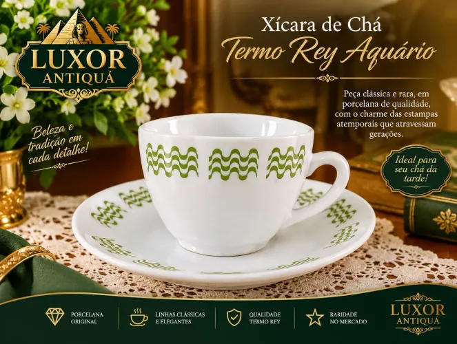 Xicara de chá termo rey aquário. Unidade.