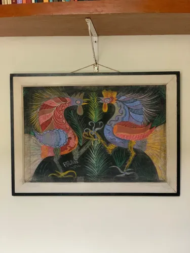 Quadro Briga de Galo - Chico da Silva