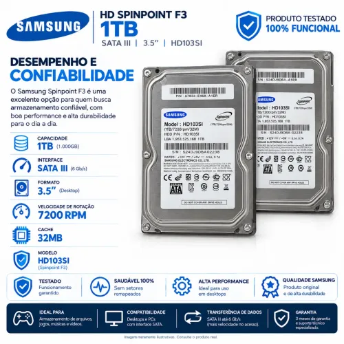2x HD Samsung SpinPoint F2 1TB SATA 3.5? HD103SI