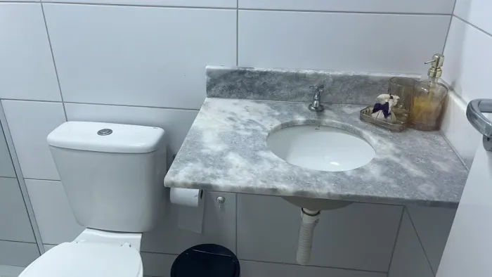 Pai com mármore 