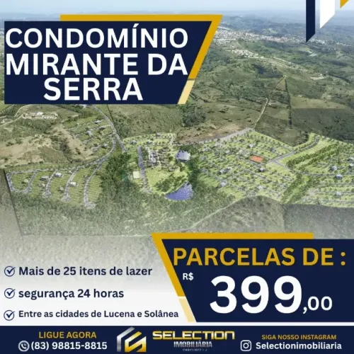 Terreno em Bananeiras, Condomínio Mirante da Serra