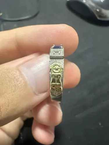 Anel de Prata + Ouro 18k