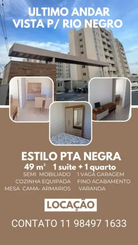 Apartamento Novo Vista Livre pro Rio Negro