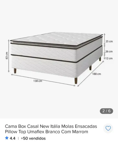 Cama Casal Umaflex NOVA!!!