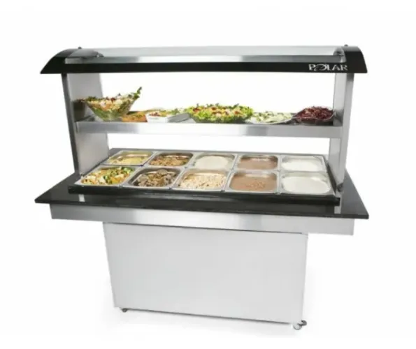Buffet Self Service Polar Conjugado para 12 Cubas Quentes e 6 Travessas Frias