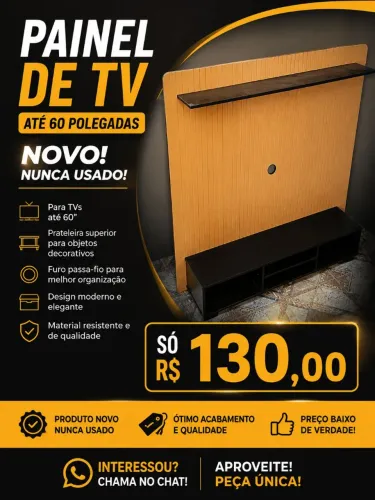 PAINEL DE TV ATÉ 60 POLEGADAS