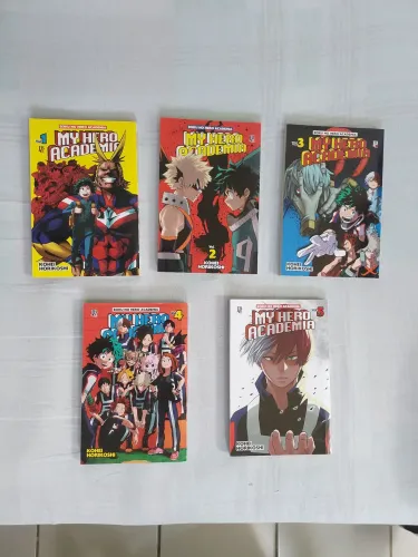 Mangá My hero academia vol 1 ao 5