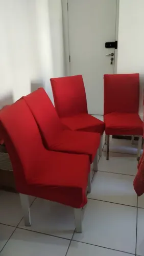 Cadeira de mesa de jantar com capa