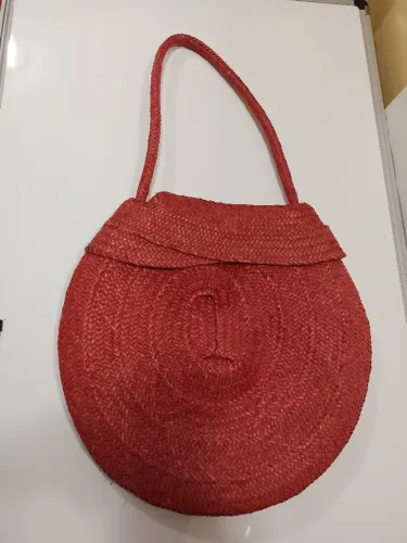 Bolsa rústica de palha