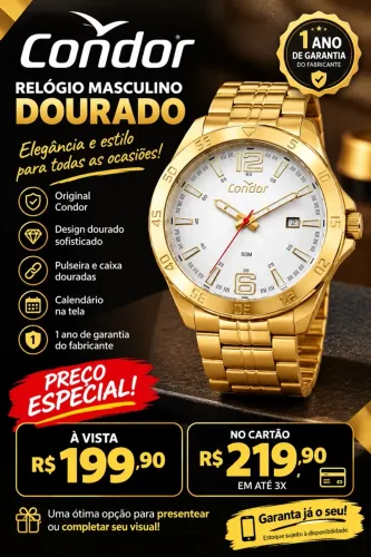 Relógio condor original masculino/feminino