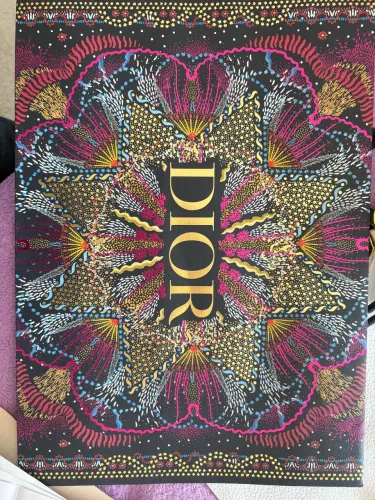 Sacola Dior colorida grande - original
