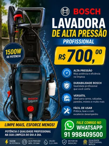 Jato lavadora de alta pressão Bosch