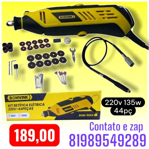 Retífica Elétrica Profissional Bomvink (Modelo BOM-9604)