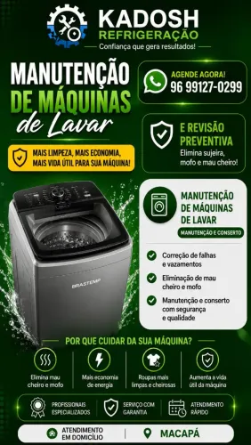 Manutenção e concerto de máquina de lavar 