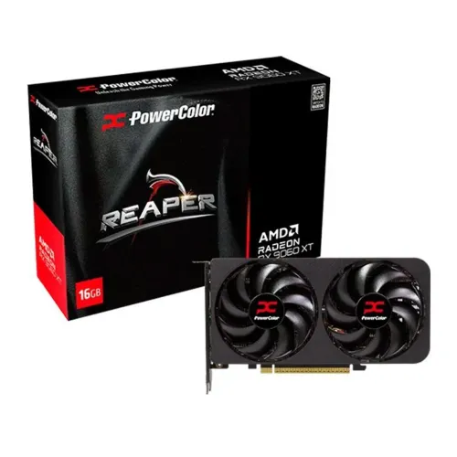 Placa de Vídeo PowerColor Reaper AMD Radeon RX 9060 XT, 16GB